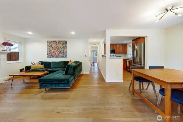 Looking front front to back. Heat pump A/C keeps everything cool and comfortable.