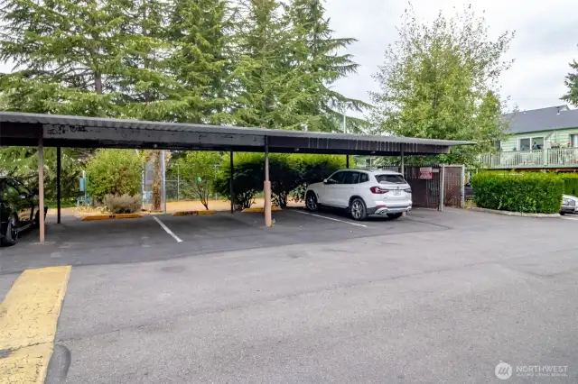 One covered parking   # QQ