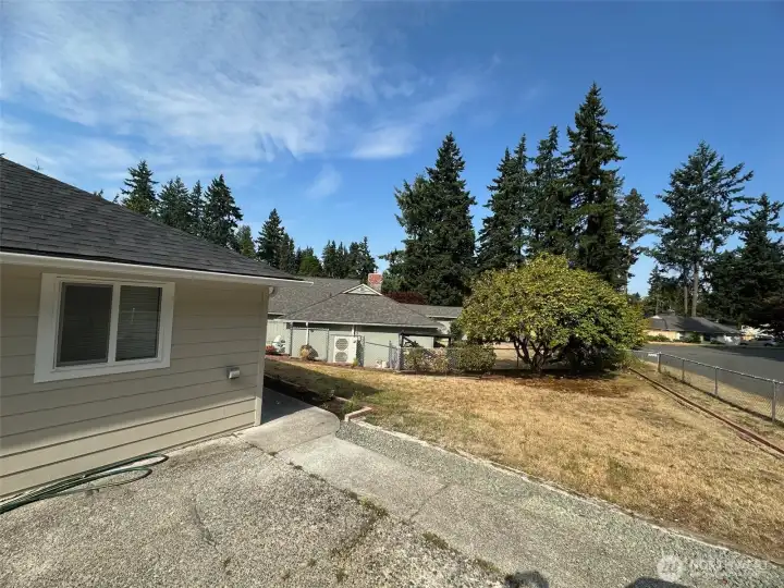 West side yard