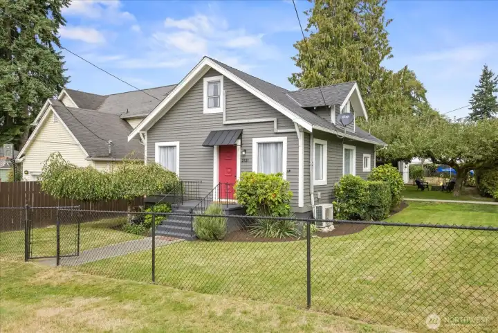 Fully fenced yard