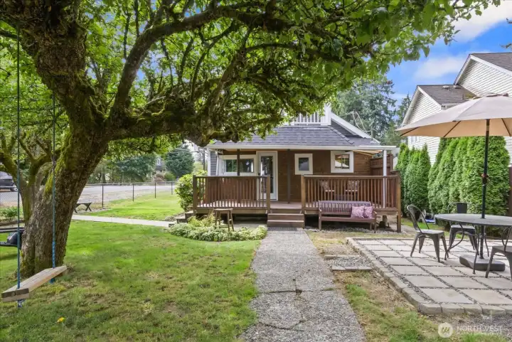 Spacious back yard and side yard