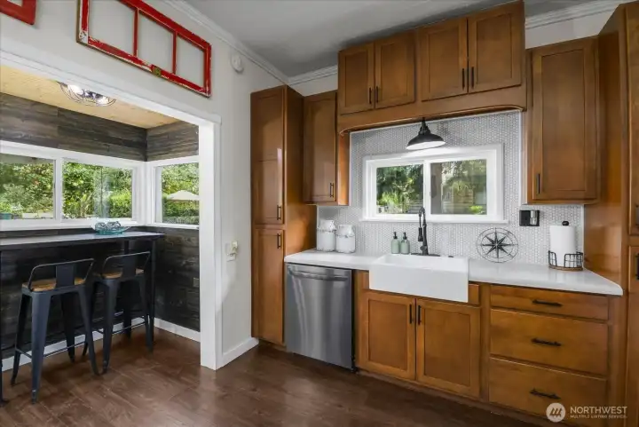 Kitchen with eating space