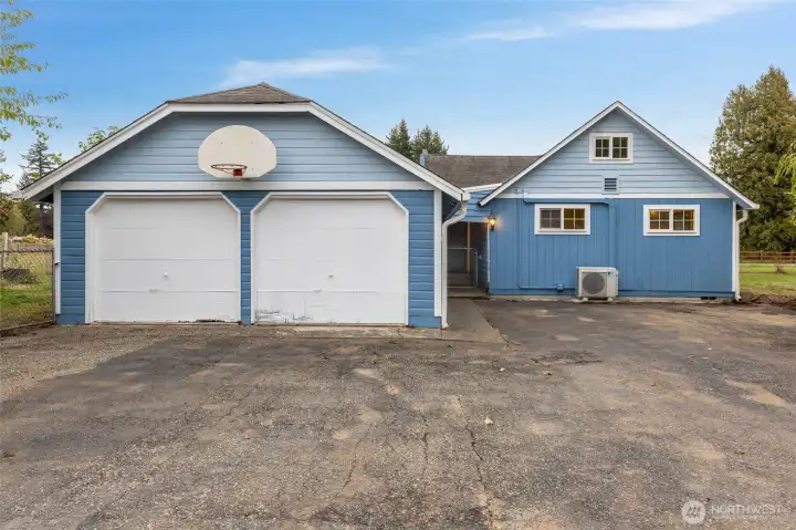 Two car detached garage ...