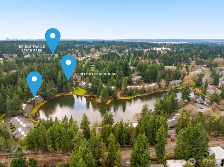 This is the exact pin location of Unit#181, and just walking distance to the Clubhouse. Check out the areas other amazing hiking and walking trails.