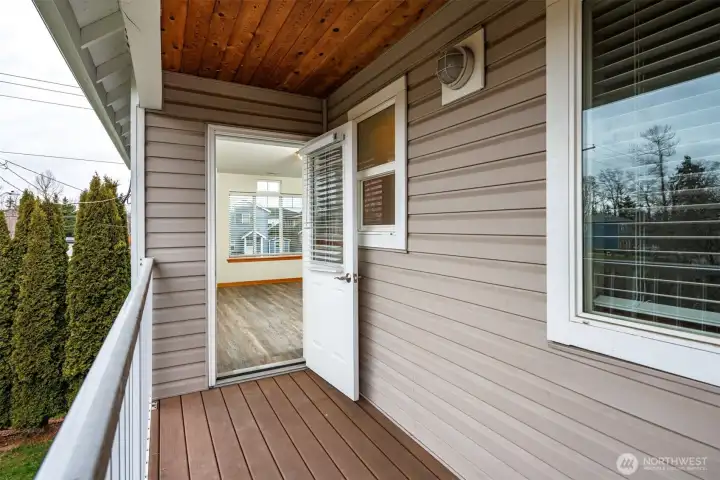 Unit 1100 - primary bedroom balcony