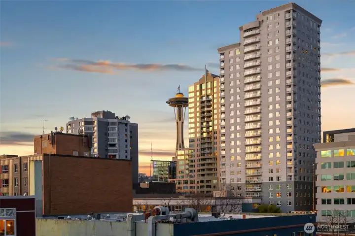 Iconic sightlines of the Space Needle from home