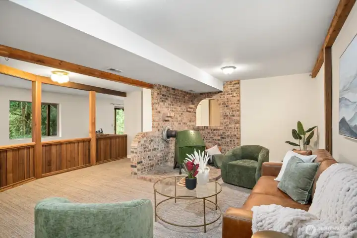 Lower level living room