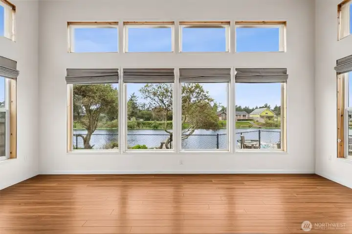 Picture Windows Overlooking the Canal