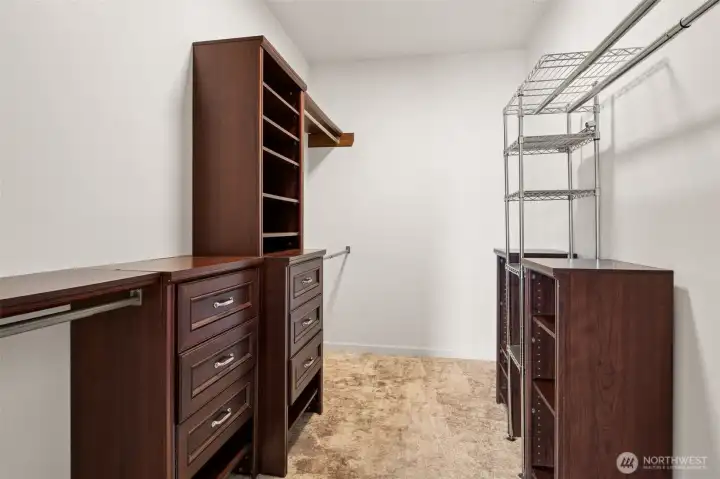 Primary Ensuite - Walk In Closet with Custom Build-Ins