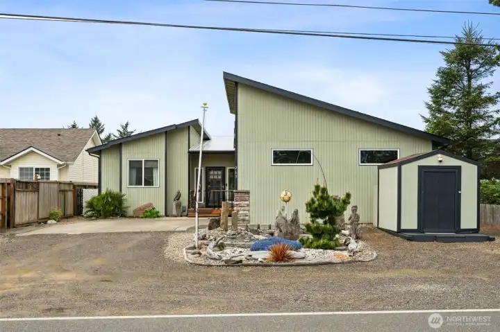 Ample Parking + Storage Shed