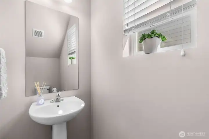 First floor half bath