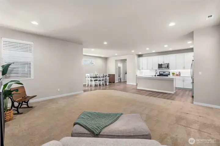 Large open concept living area