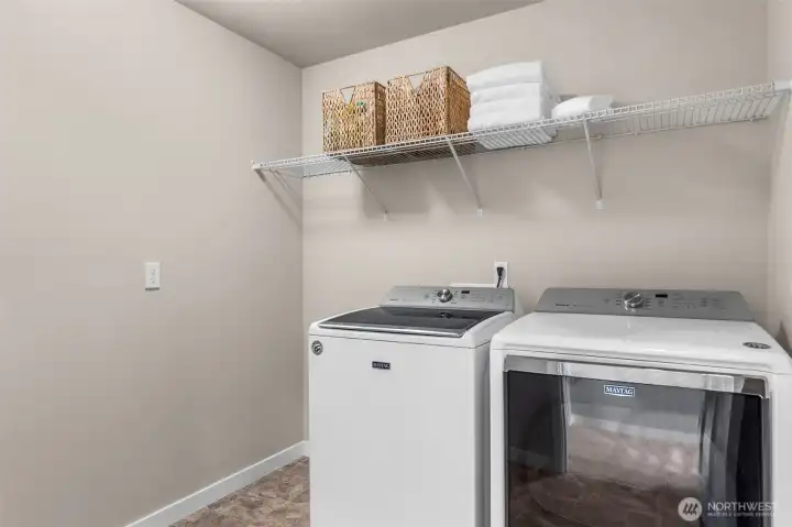 Second floor laundry, w/d included