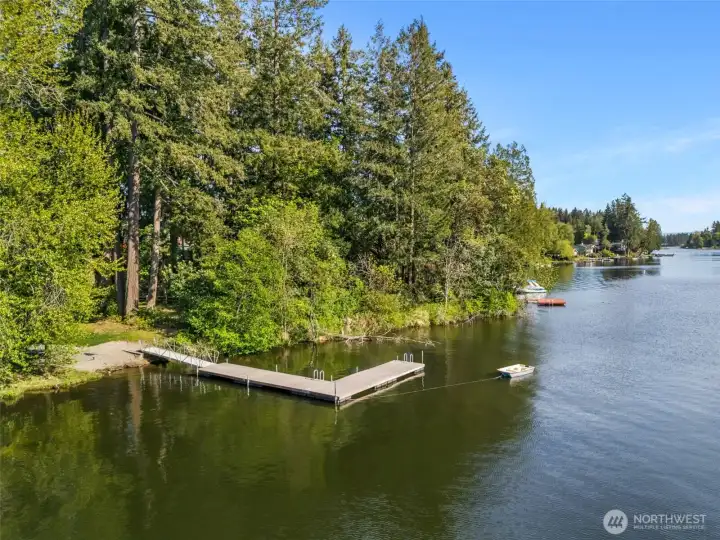 Enjoy dock access perfect for fishing or just relaxing