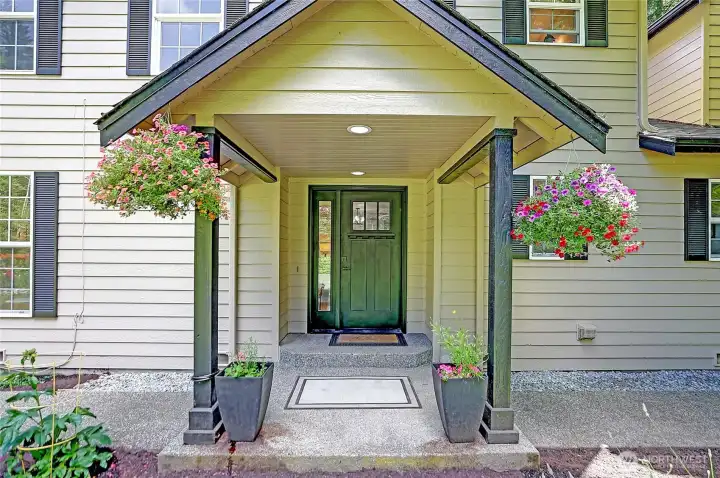 Step inside through a warm and welcoming entryway.
