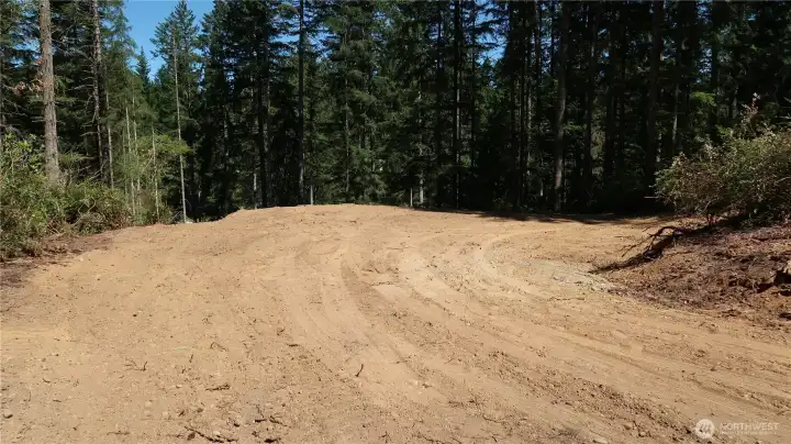 big clearing for your RV or your dream home. big clearing for your RV or your dream home.