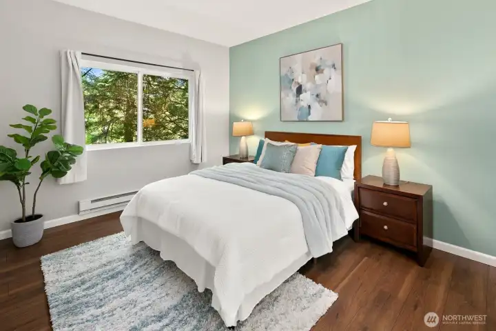 Spacious primary bedroom.