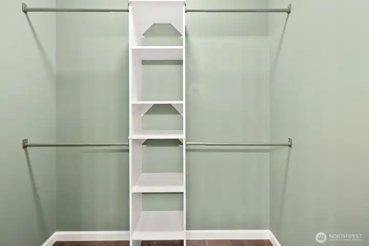 Walk-in closet.