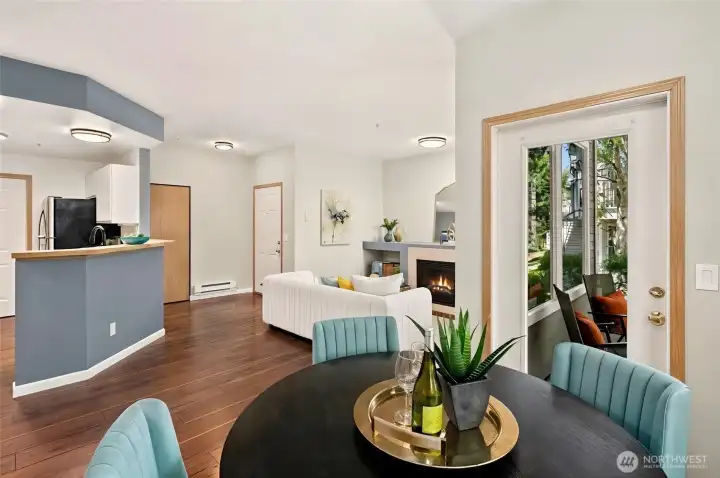 Plenty of space for dining and entertaining.