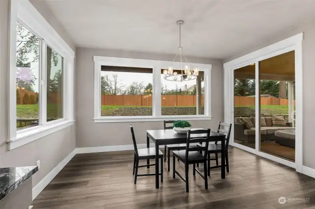 Breakfast Nook with Access to the Covered Patio