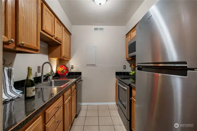 Kitchen with Stainless Steel Appliances