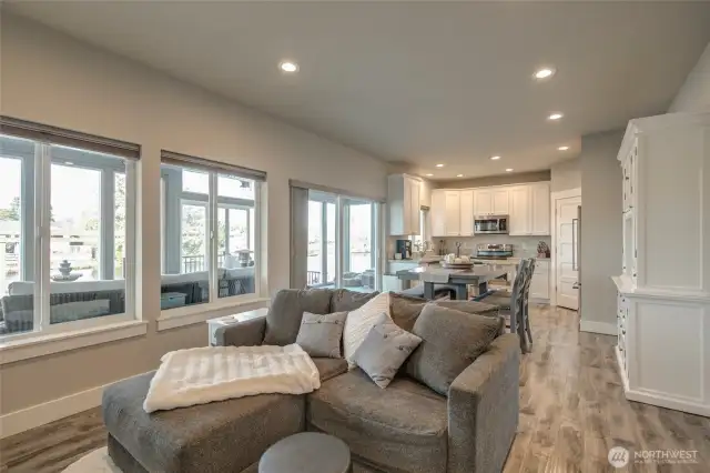 Moving out of the cozy living room to look closer at the dining area and ktichen.