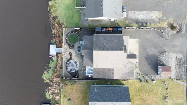 It's even pretty from above.  Storage shed out front, RV parking, and all fully fenced.