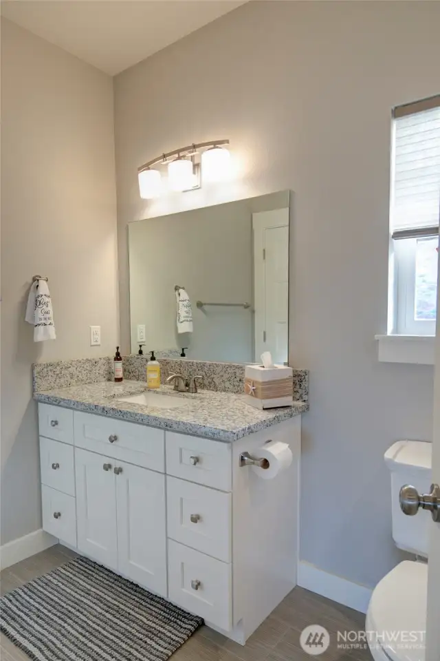 Beautiful main floor bathroom vanity.