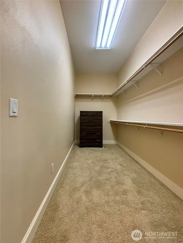 Primary walk-in closet