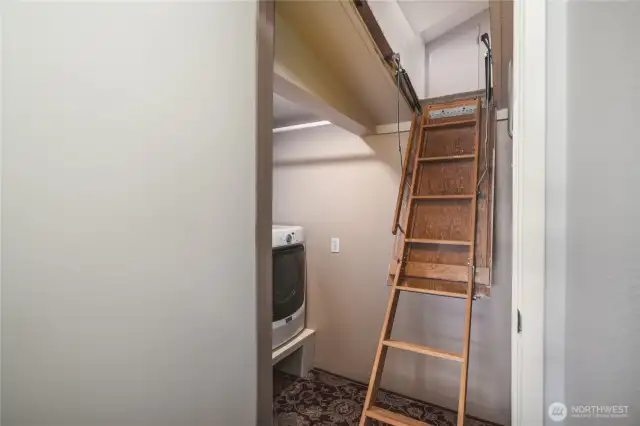 Secret loft space access.