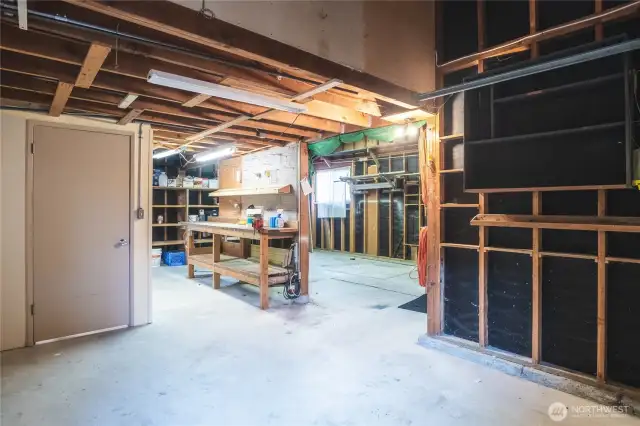 Huge double bay garage