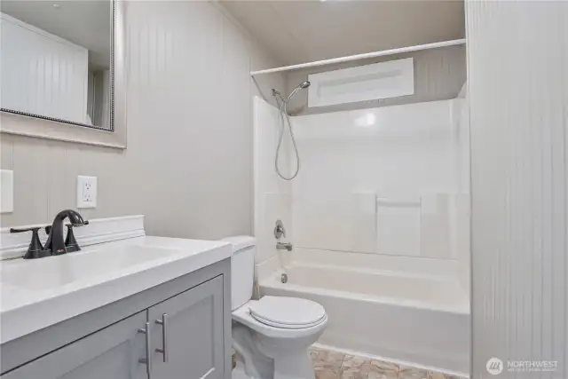 Hall bath with recent updates