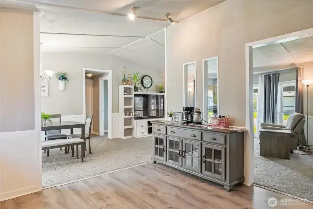 Newer luxury vinyl flooring