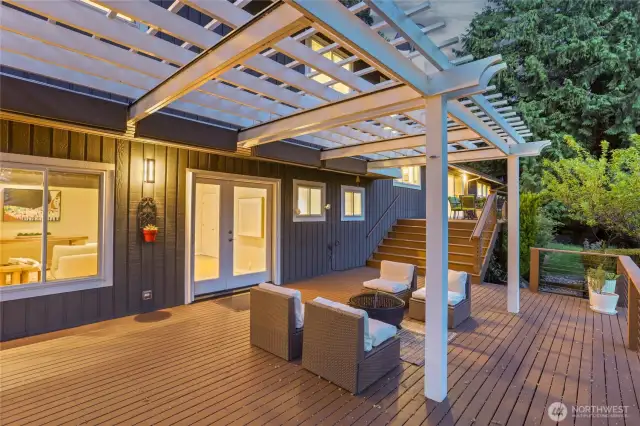 Deck outside the rec room.
