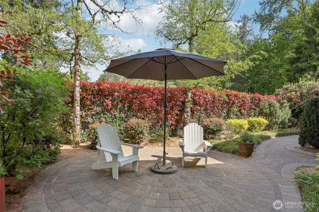 Side Patio for more exterior sun and fun.