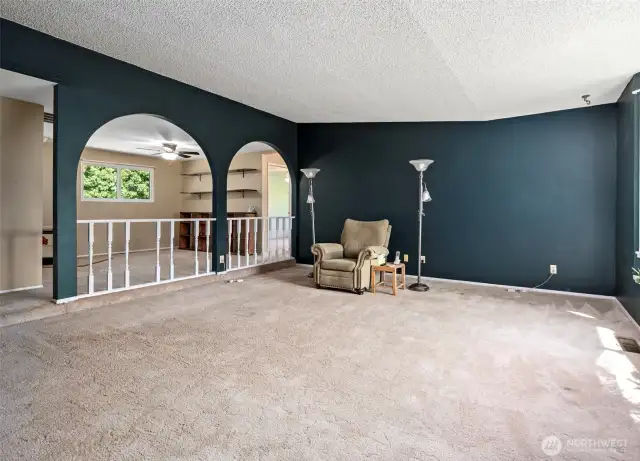 Looking through to the dining/den area