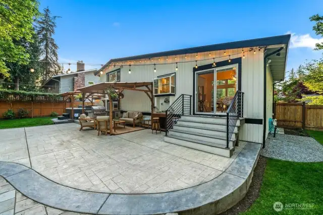 Oversized patio