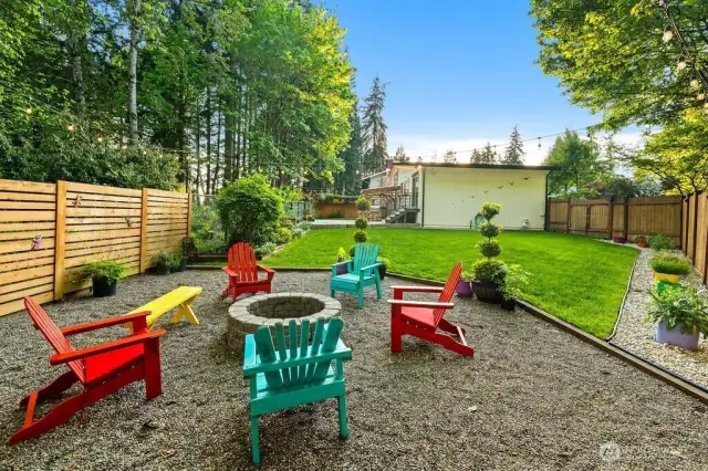 Fire pit for fun evenings filled with great memories