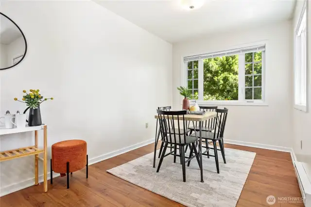 A charming flex room that works great as a cozy living room or bonus space/office.