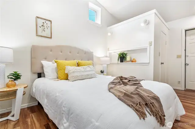 Enjoy a walk-in closet just off the bedroom.