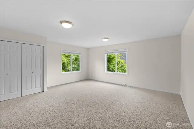 Oversized upper bedroom