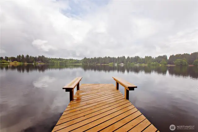 Bring your boat and have access on your private dock during the boating season and fishing season.