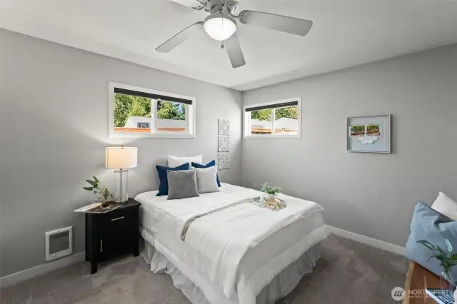 Primary bedroom with private bath