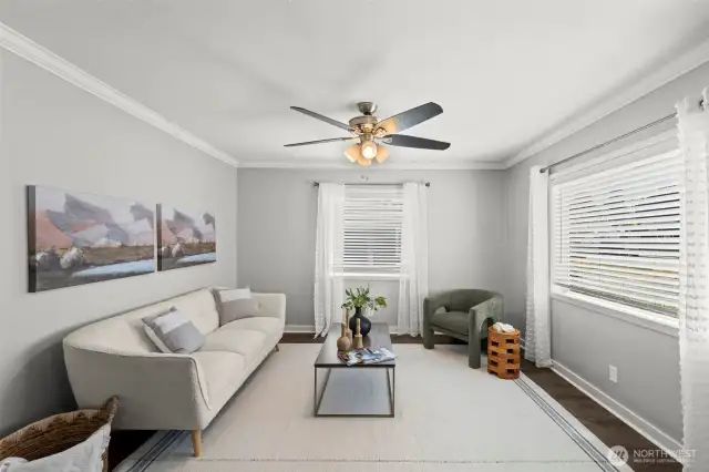 Light and bright living room