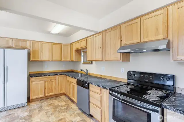 All kitchen appliances included.