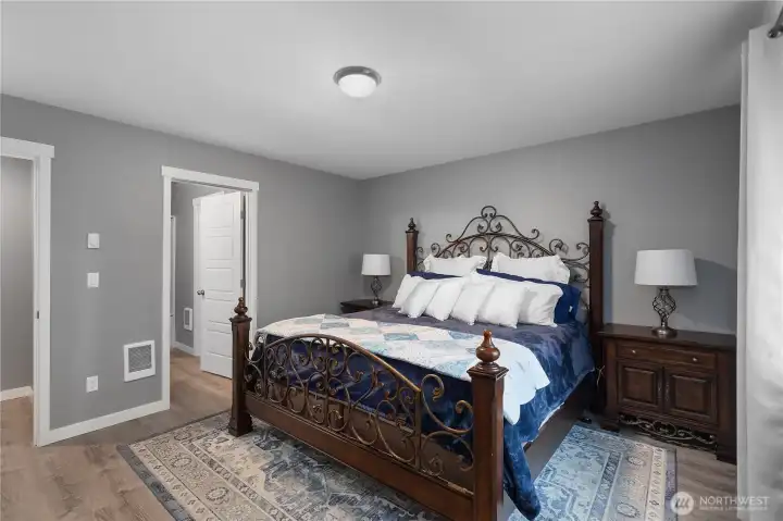 Primary bedroom with ensuite.