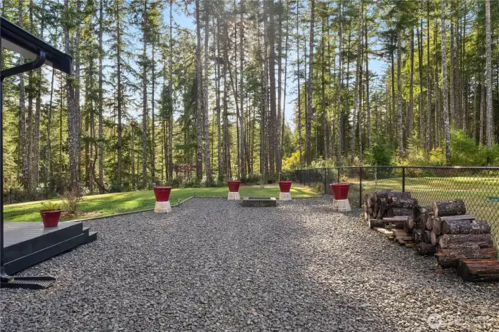 Fully fenced, and gated.