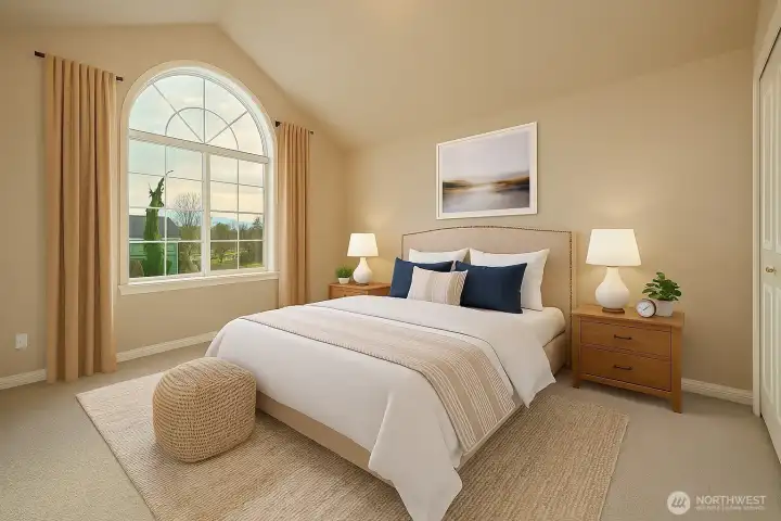 irtually Staged upstairs bedroom #1