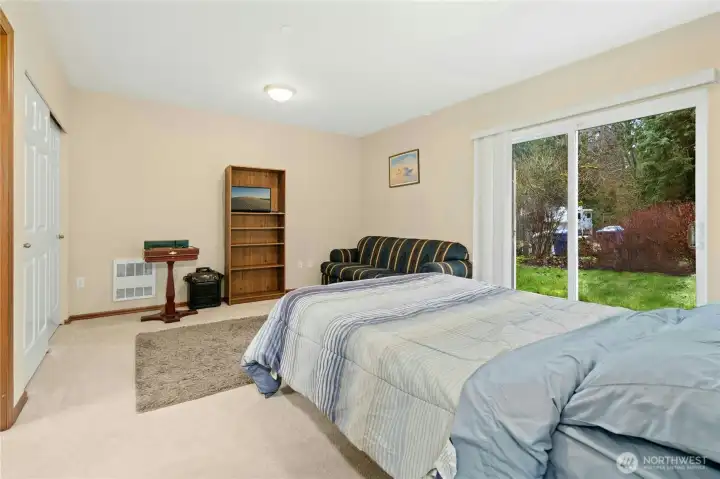 One of four generously sized bedrooms with versatile use on the lower level
