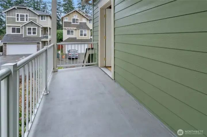 A nicely sized deck off the main living space offers fresh air and everyday usability.